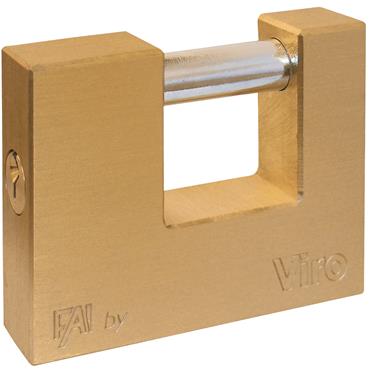 90mm Brass Shutter Padlock Fai By Viro