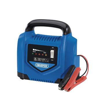 DRAPER BATTERY CHARGER 6/12V 2.8AMP