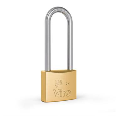 Fai By Viro Brass  Long Shackle Padlock  40mm