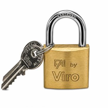 FAI BY VIRO BRASS PADLOCK 50MM BLISTER