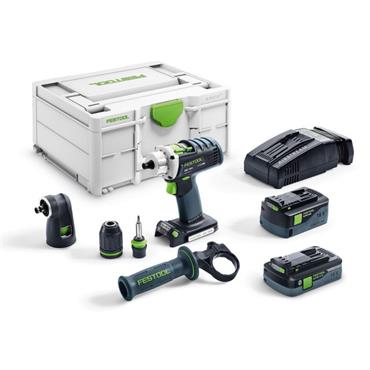 FESTOOL DRILL& 5AH+4AH  BATT SET DRC1845240ISET