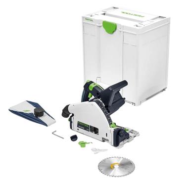 FESTOOL PLUNGE SAW 18V BARE UNIT TSC55 KEB INCLUDES DUST COLLECTION BAG AND ATTACHABLE ANGLE CONNECT