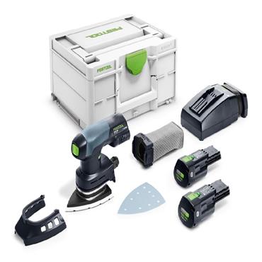 FESTOOL SANDER DELTA 18v + 2 3.1AH BAT