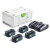 FESTOOL ENERGY SET 4 X 5AH BATTS TCL6 DUO CHARGER