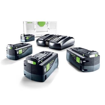 FESTOOL ENERGY SET 4 X 5AH BATTS TCL6 DUO CHARGER