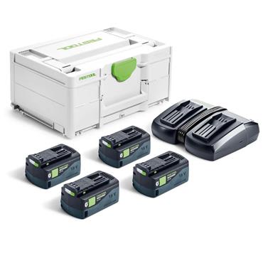 Festool Energy Set 4 X 5ah Batts Tcl6 Duo Charger
