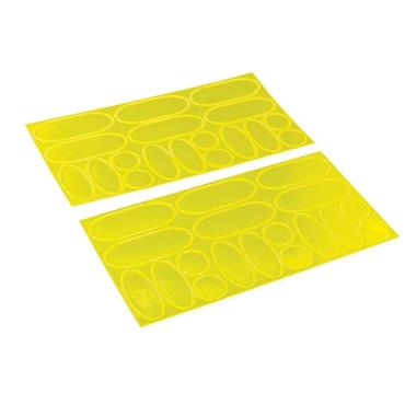 SILVERLINE HI-VIS REFLECTIVE STICKERS 36PK