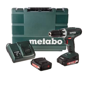 METABO COMBI DRILL 18V 2-2AH BATTERIES& CHARGER
