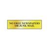 CENTURION SIGN GOLD 200 x 50MM  - NO JUNK MAIL