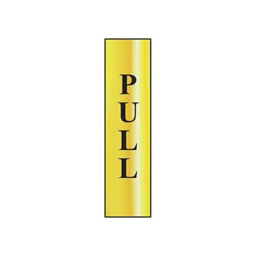 CENTURION SIGN -PULL (VERTICAL) SELF ADHESIVE