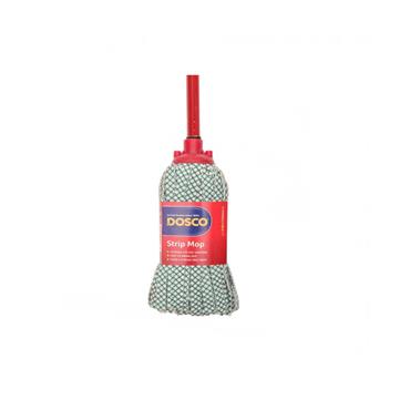 DOSCO STRIP CLOTH MOP HANDLED RED
