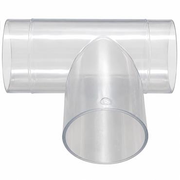 Charnwood 63T Clear PVC T-Branch Connector ? 3 ? 63mm Outlets