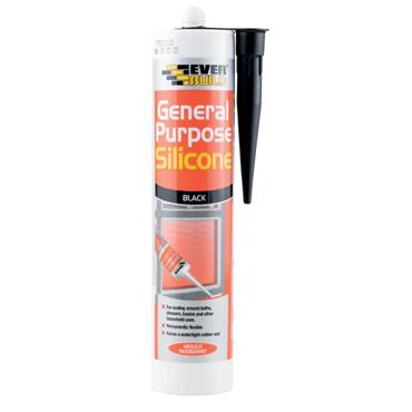 SIKASIL SILICONE GENERAL PURPOSE BLACK 280ML