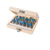 SILVERLINE ROUTER BIT SET OF 12 IN WOODEN CASE