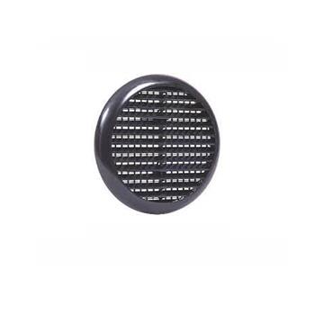 ROUND PUSH IN VENT 6" BLACK 152MM