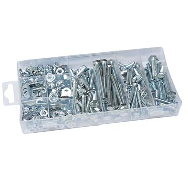 SILVERLINE MACHINE SCREW & NUTS ASSORTED PK