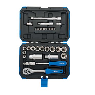 DRAPER SOCKET SET 3/8" DRIVE 34 PIECE