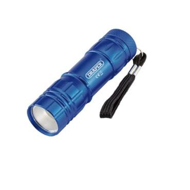 DRAPER ALUMINIUM TORCH COB LED  &3 AAA BATTERIES