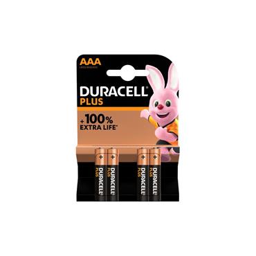 DURACELL PLUS BATTERY AAA CARD 4