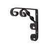 WROUGHT IRON BRACKET 4" BLACK