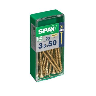SPAX SCREWS WOOD SC 3.5 x 50MM (BX 500)