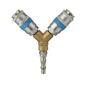 PCL TWIN COUPLING C/W INTEGRAL ADAPTOR