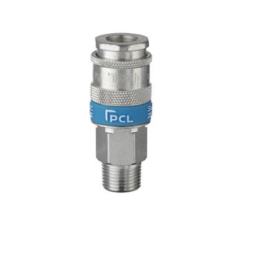 PCL EURO COUPLING XF 1/4" MALE THREAD