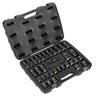 SEALEY IMPACT SOCKET SET 1/2" MM (34 PC)