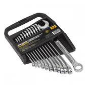SEALEY 12PC COMBINATION SPANNER SET 
12PC SET ? Contents: 8 9 10 11 12 13 14 15 16 17 18 19mm.