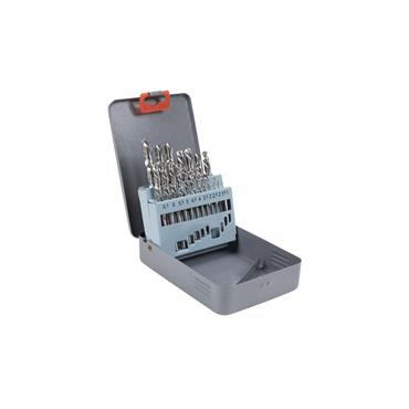 SEALEY LEFT HAND HSS DRILL BIT SET 19 PIECE