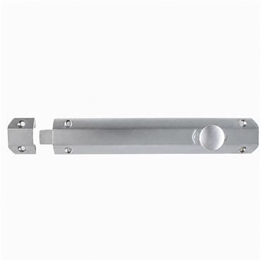 Carlisle Brass AQ83SC Surface Door Bolt with Keepers ? 203 ? 36mm Satin Chrome