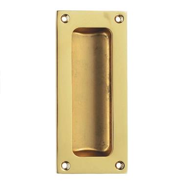 Carlisle Brass AQ90PB Rectangular Flush Pull Handle ? 102 ? 45mm Polished Brass