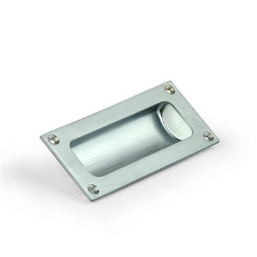 Carlisle Brass AQ90SC Rectangular Flush Pull Handle ? 102 ? 45mm Satin Chrome