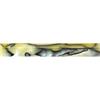 CHARNWOOD ACRYLIC PEN BLANK. YELLOW. BLACK SWIRL
