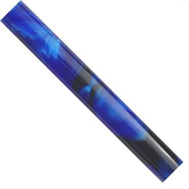 CHARNWOOD PEN BLANK ACRYLIC. ROYAL BLUE.W&B SWIRL