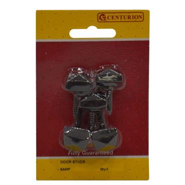 CENTURION DOOR STUD BLACK PKT 5