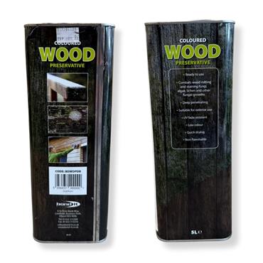 WOOD PRESERVATIVE DARK BROWN 5LTR