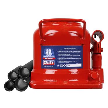 Sealey BJ20LE Low Profile Telescopic Hydraulic Bottle Jack 20 Tonne