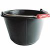 BUCKET BLACK WITH RED HANDLE