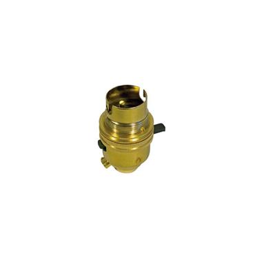 POWERMASTER LAMPHOLDER BRASS SWITCHED