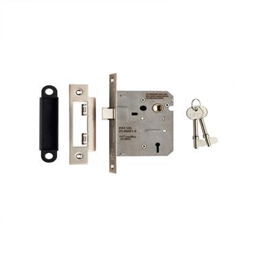 EASI T 2 LEVER 21/2" BRASS MORTICE LOCK
