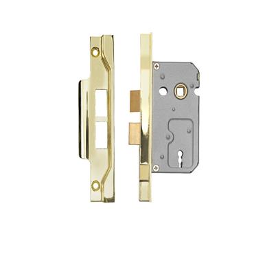 Eurospec 2-Lever Rebated Mortice Sashlock ? 64mm (2.5") Florentine Bronze Blister Pack