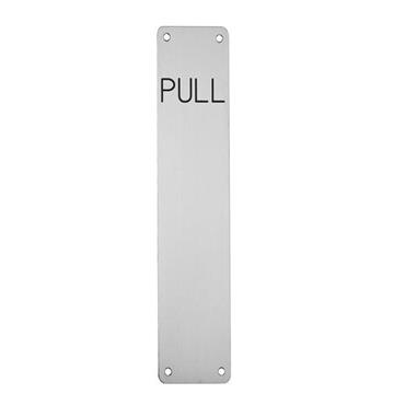 Carlisle Brass Eurospec FPP1301SSS PULL Finger Plate ? 300 ? 75mm Satin Stainless Steel