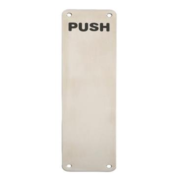 Carlisle Finger Plate 300mm X 75mm Push Stainless