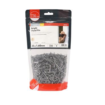TIMCO BRIGHT PANEL PIN 25MMX1.6 1KG 1"
