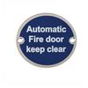 CARLISLE BRASS AUTO FIRE DOOR SYMBOL 75MM ROUND