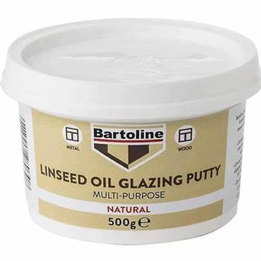 Bartoline Multipurpose Natural Linseed Oil Glazing Putty 500g