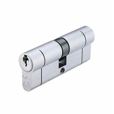 EURO DOUBLE CYLINDER 30/40MM SATIN CHROME VIER