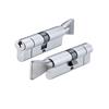 VIER EURO CYLINDER &TURN 35/45MM SATIN CHROME