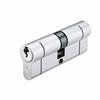 EURO DOUBLE CYLINDER 40/45MM SATIN CHROME VIER